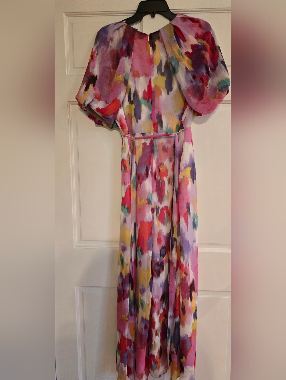 Floral Watercolor V-Neck Maxi Dress - Multi - Picture 2 of 2